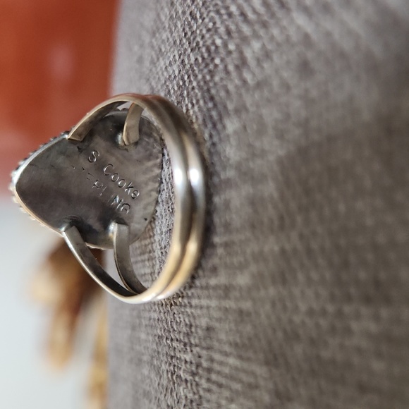 Stunning NWOT Native American Navajo Golden Hills Turquoise Ring 💙💍🤎🎁 - Picture 4 of 11